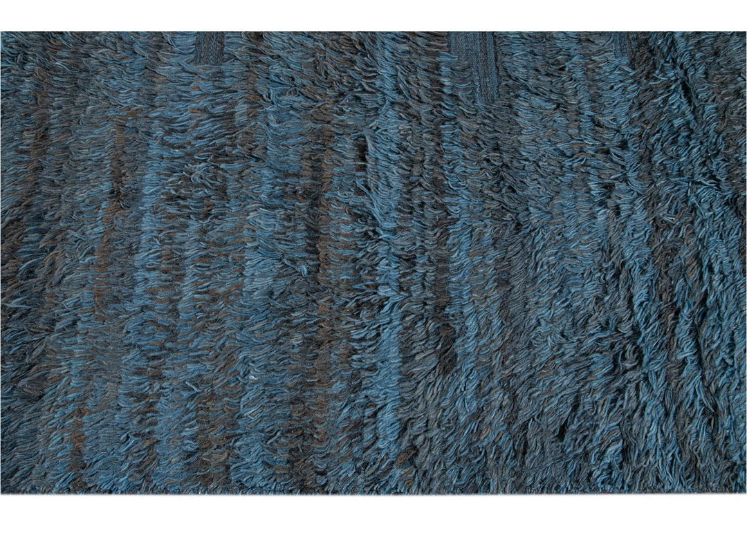 Modern Moroccan Berber Wool Rug 10 X 14