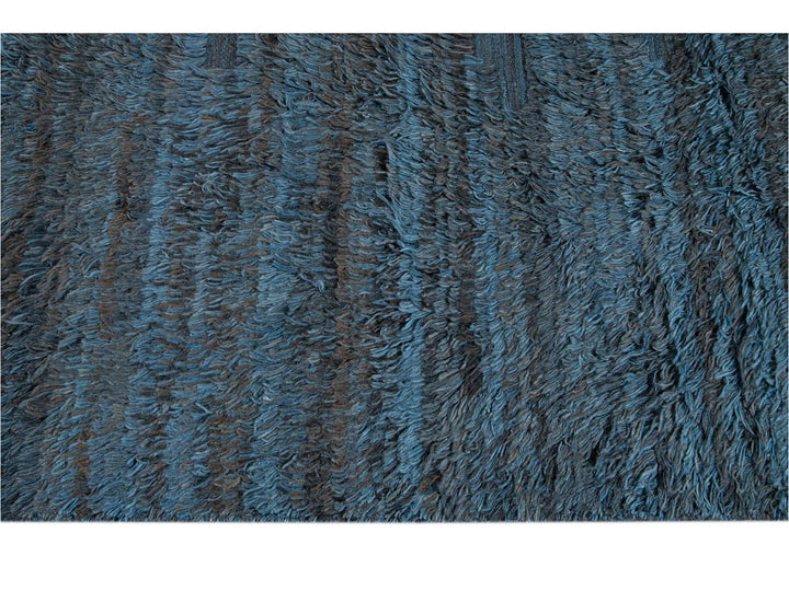 Modern Moroccan Berber Wool Rug 10 X 14