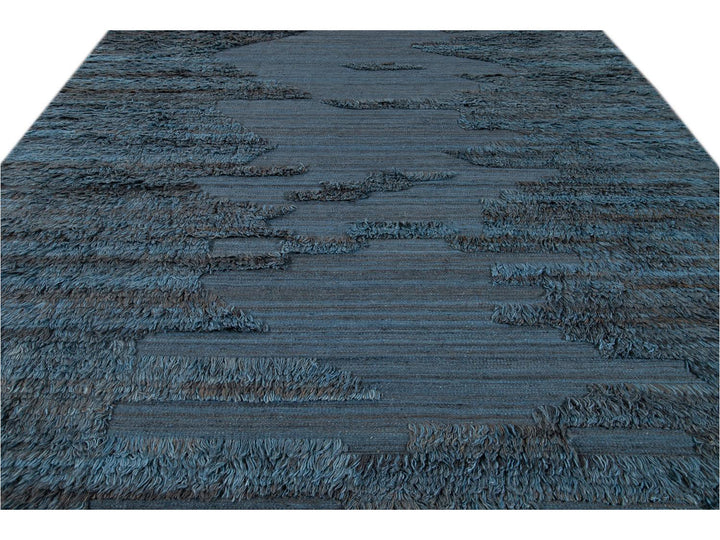 Modern Moroccan Berber Wool Rug 10 X 14