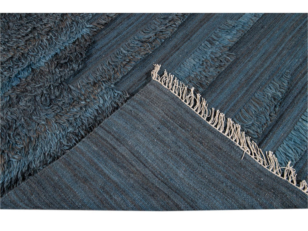 Modern Moroccan Berber Wool Rug 9 X 12