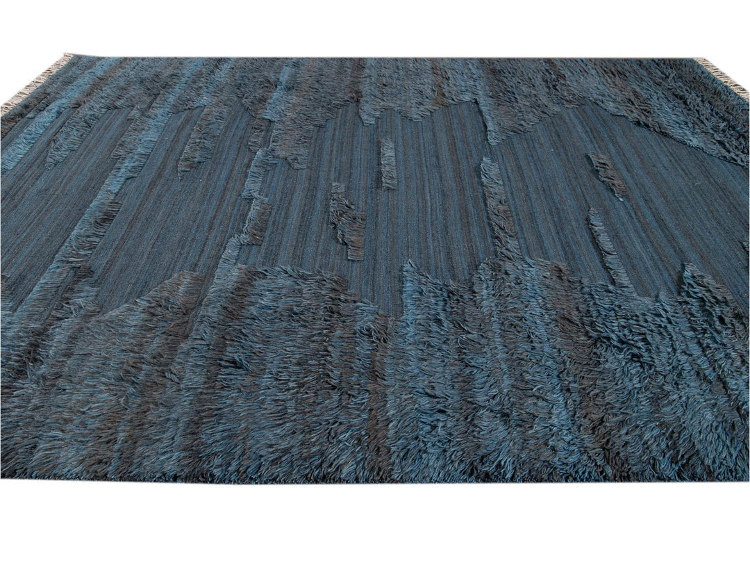 Modern Moroccan Berber Wool Rug 9 X 12