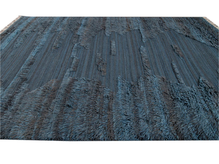 Modern Moroccan Berber Wool Rug 9 X 12