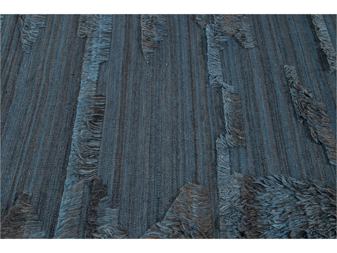 Modern Moroccan Berber Wool Rug 9 X 12