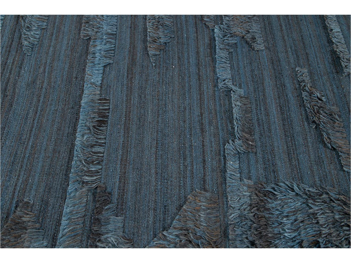 Modern Moroccan Berber Wool Rug 9 X 12