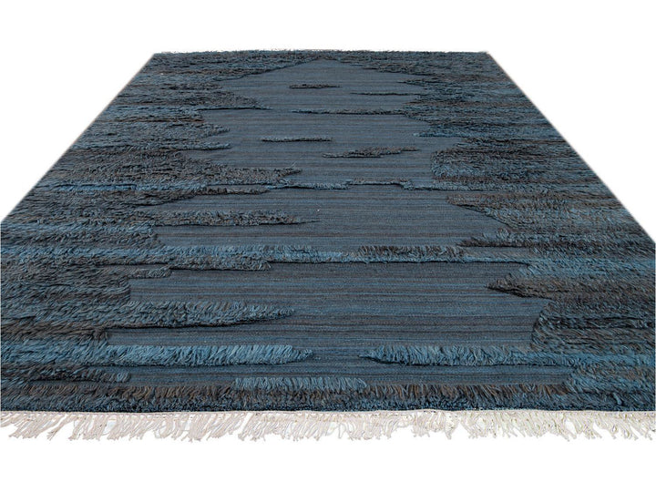 Modern Moroccan Berber Wool Rug 9 X 12