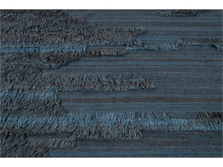 Modern Moroccan Berber Wool Rug 9 X 12