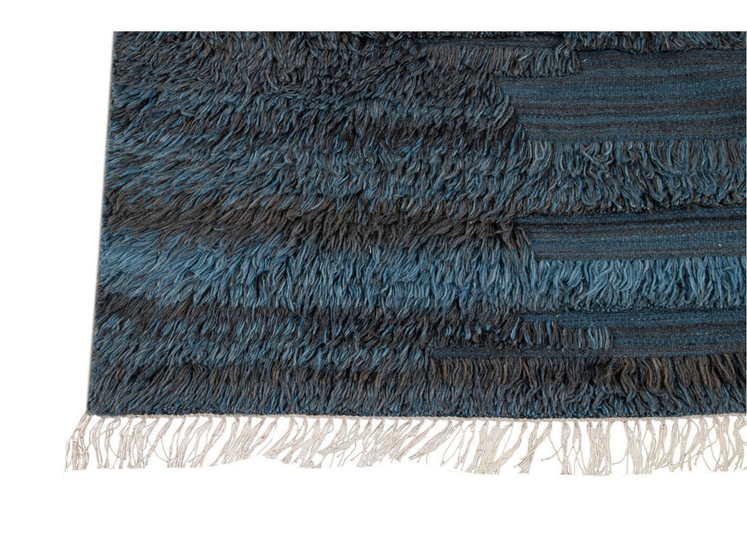 Modern Moroccan Berber Wool Rug 9 X 12