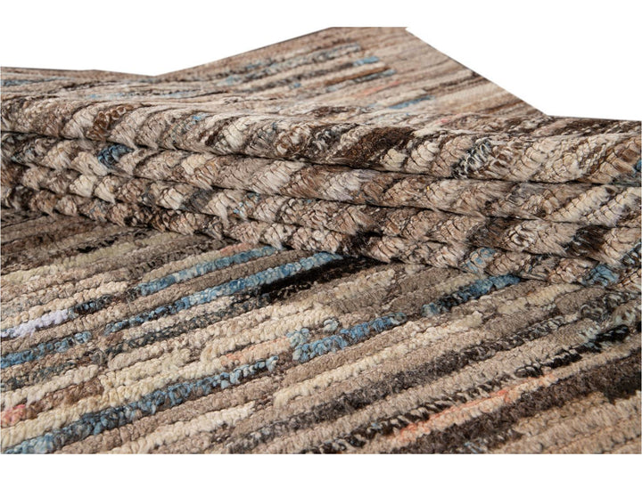 Modern Moroccan-Style Wool Rug 9 X 12