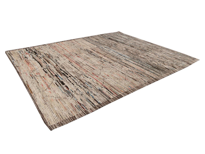 Modern Moroccan-Style Wool Rug 9 X 12