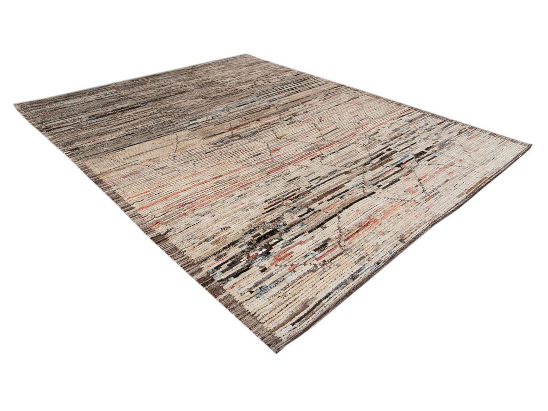 Modern Moroccan-Style Wool Rug 9 X 12