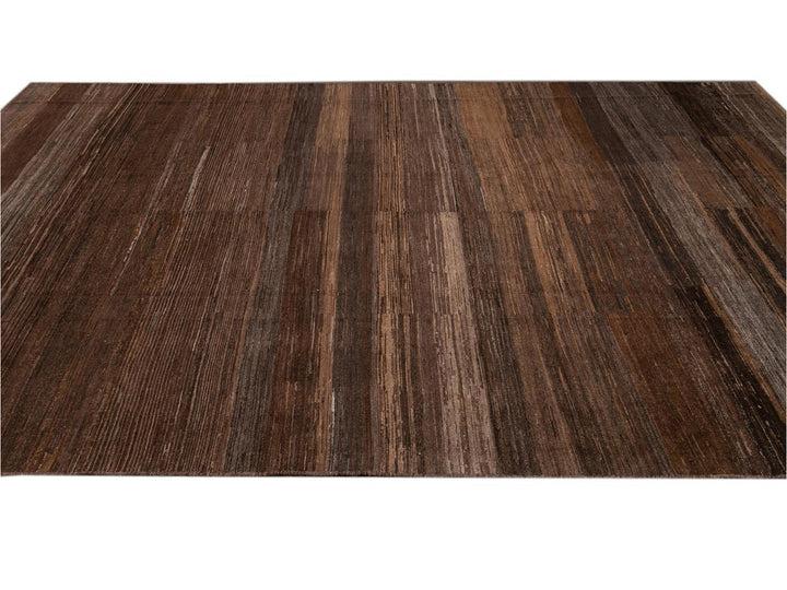 Modern Moroccan-Style Wool Rug 10 X 14