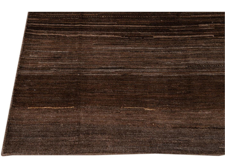 Modern Moroccan-Style Wool Rug 10 X 14
