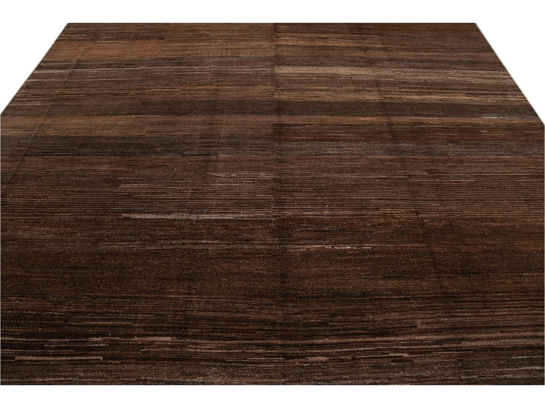 Modern Moroccan-Style Wool Rug 10 X 14