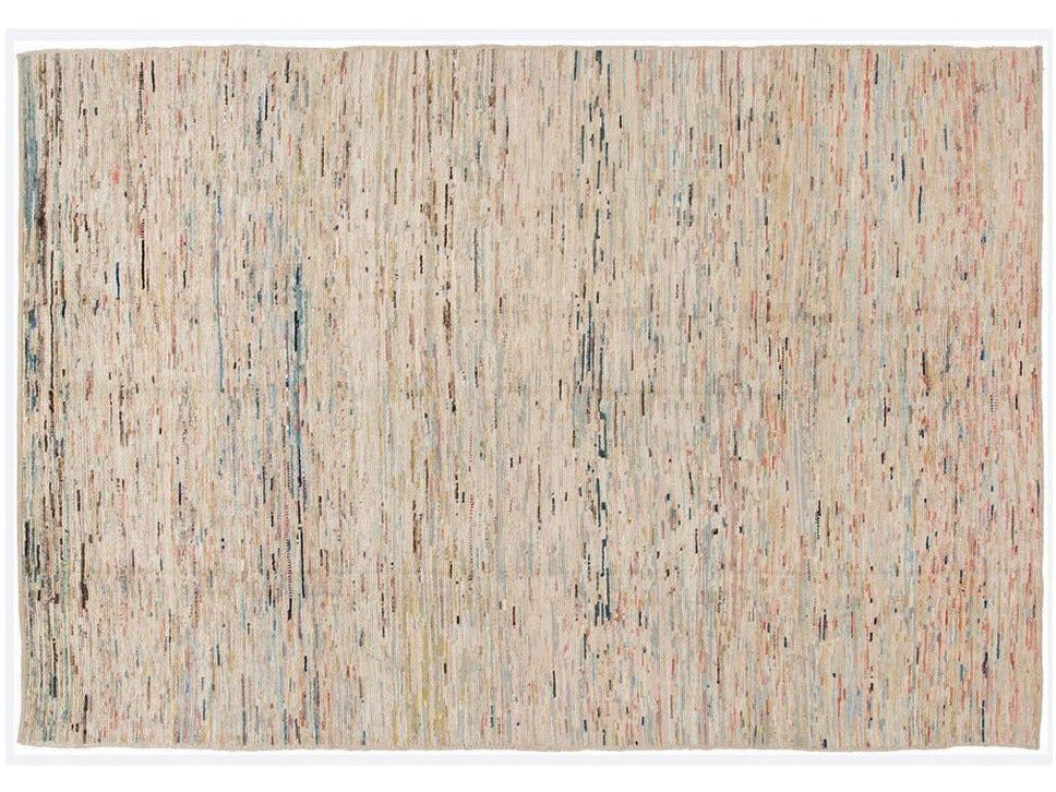 Modern Moroccan-Style Wool Rug 8 X 11