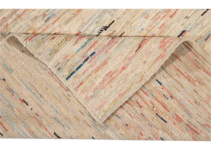 Modern Moroccan-Style Wool Rug 8 X 11