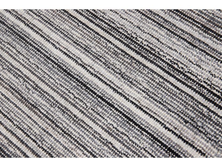 Modern Bamboo & Silk Groove Rug 9 X 12