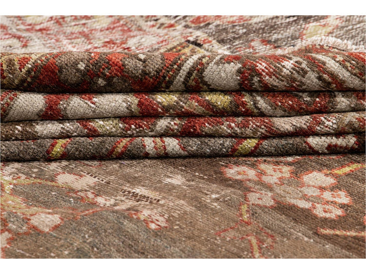 Early 20th Century Antique Bakhtiari Wool Rug 13 X 18