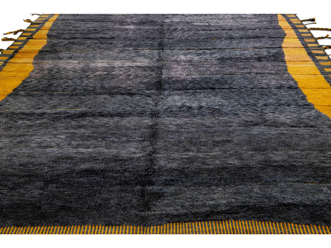 Modern Moroccan Wool Rug 11 X 12