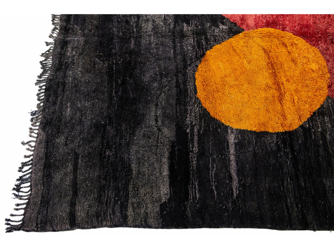 Modern Moroccan Wool Rug 10 X 13