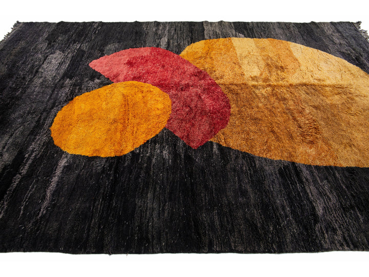 Modern Moroccan Wool Rug 10 X 13