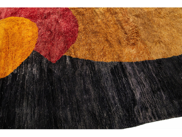 Modern Moroccan Wool Rug 10 X 13