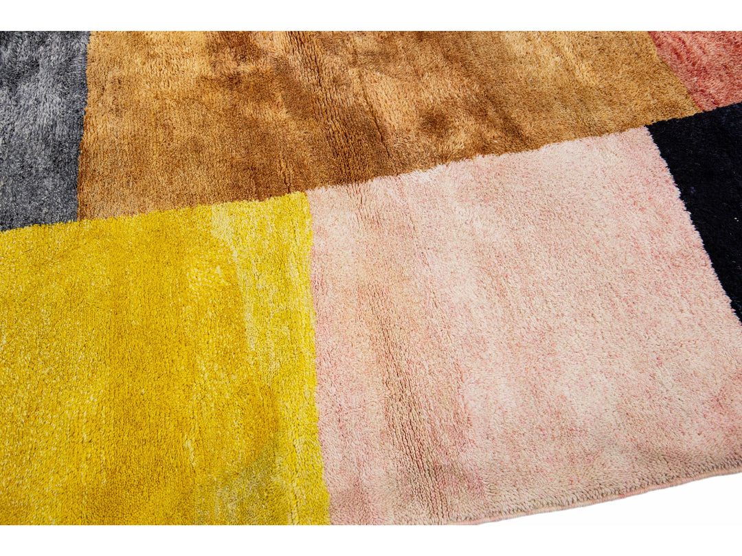 Modern Moroccan Wool Rug 11 X 13