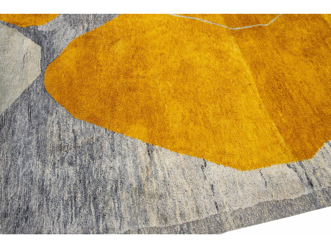 Modern Moroccan Wool Rug 11 X 14