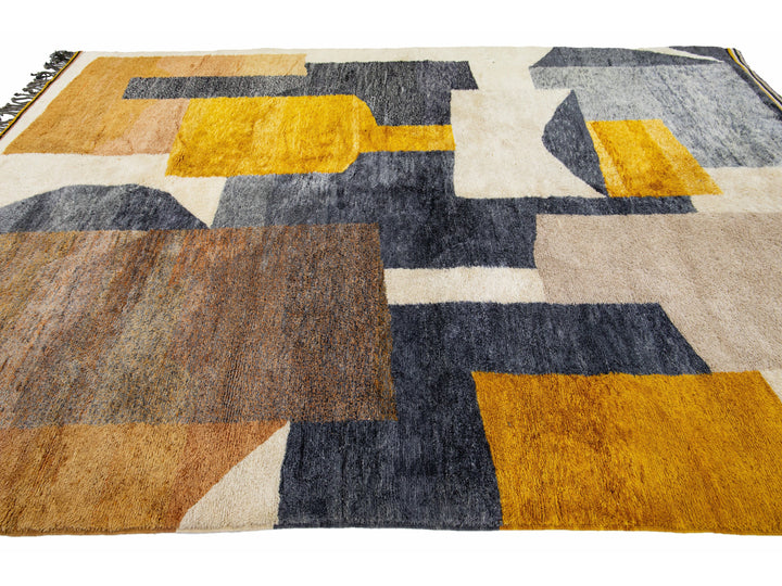 Modern Moroccan Wool Rug 8 X 11