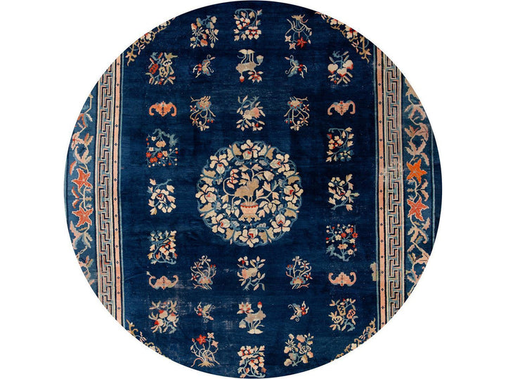Antique Art Deco Chinese Peking Wool Rug 10' x 13'