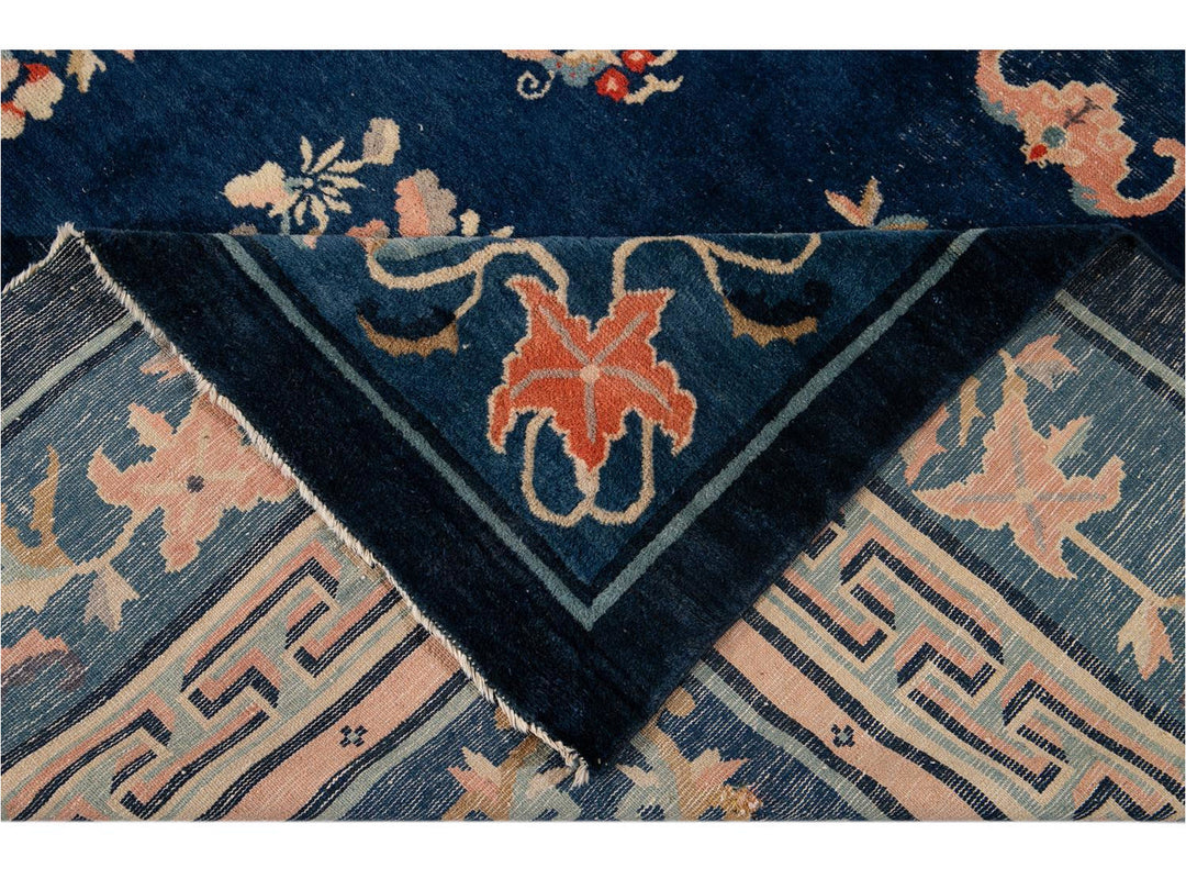 Antique Art Deco Chinese Peking Wool Rug 10' x 13'