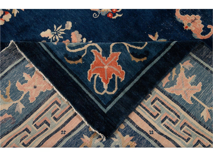 Antique Art Deco Chinese Peking Wool Rug 10' x 13'