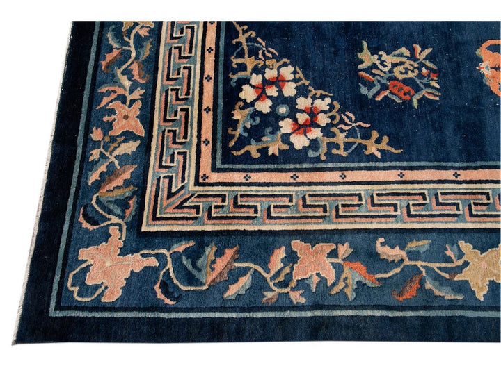 Antique Art Deco Chinese Peking Wool Rug 10' x 13'