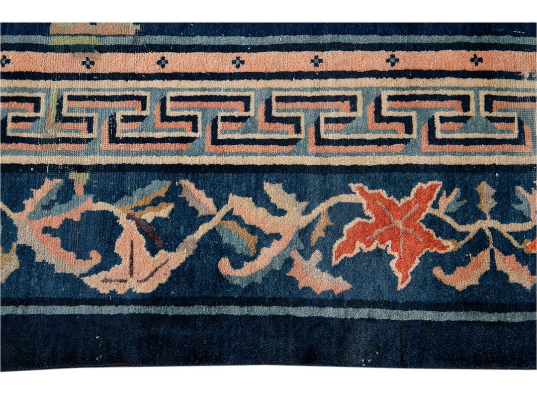 Antique Art Deco Chinese Peking Wool Rug 10' x 13'