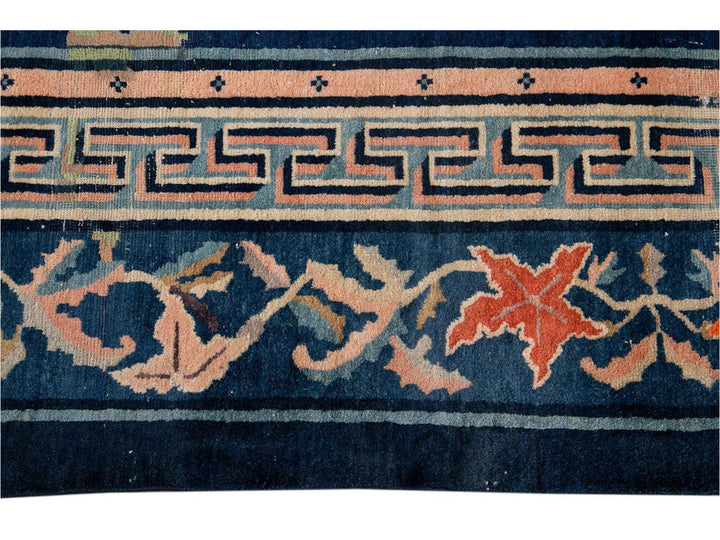 Antique Art Deco Chinese Peking Wool Rug 10' x 13'