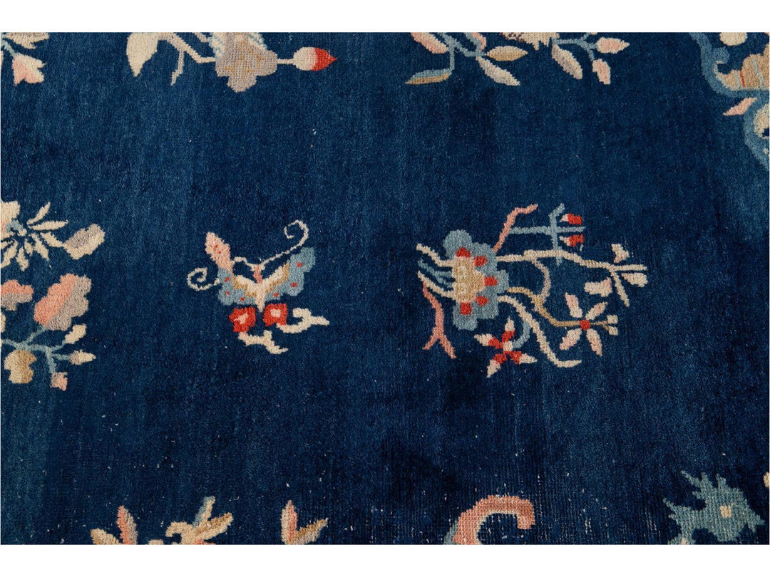 Antique Art Deco Chinese Peking Wool Rug 10' x 13'