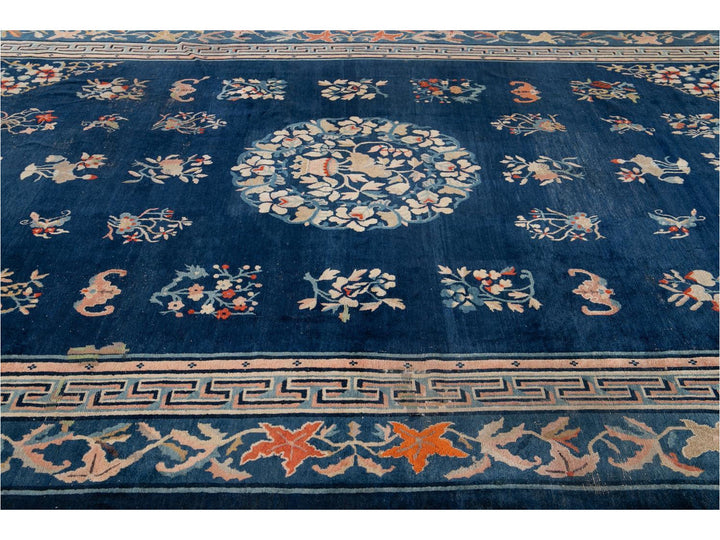 Antique Art Deco Chinese Peking Wool Rug 10' x 13'