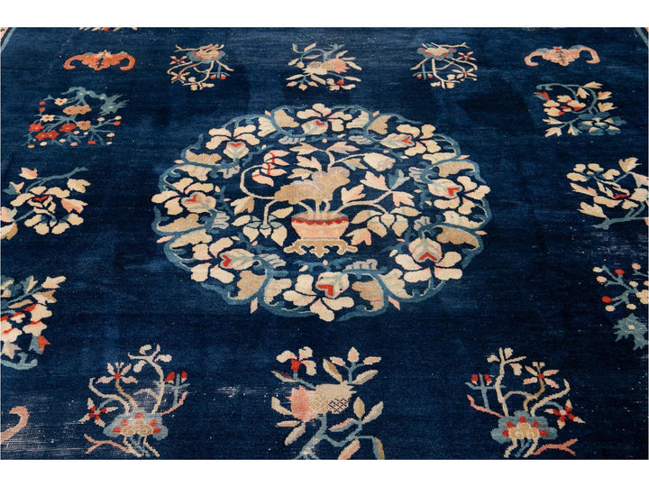 Antique Art Deco Chinese Peking Wool Rug 10' x 13'