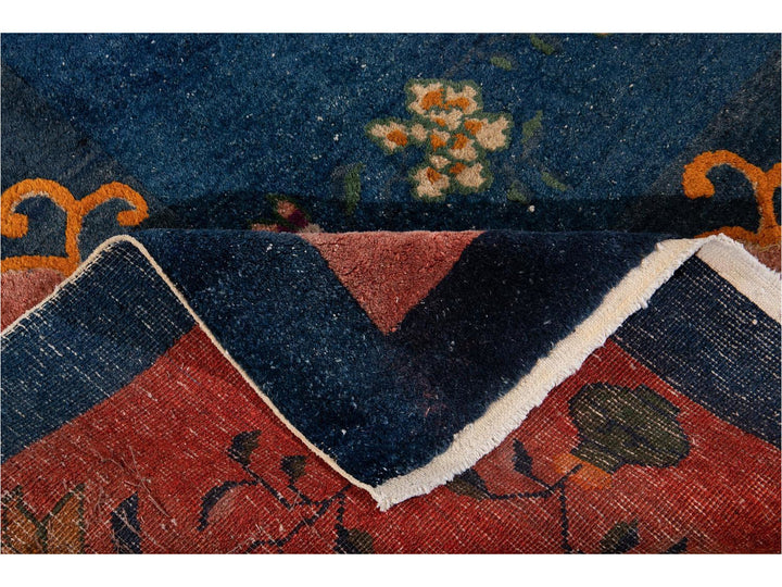Antique Art Deco Chinese wool Rug 12 X 13