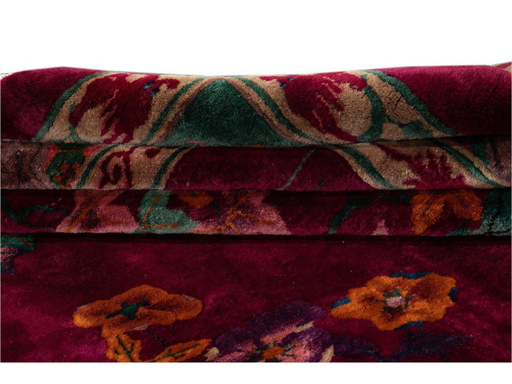 Antique Art Deco Chinese Rug 11 X 19