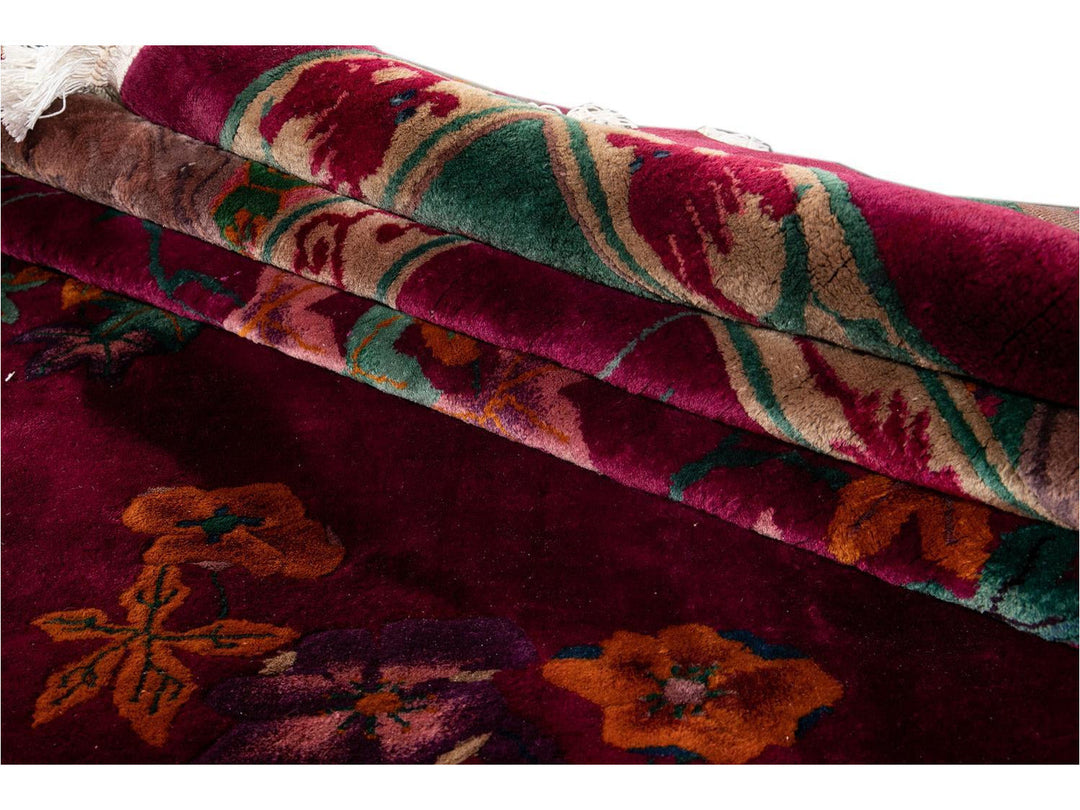 Antique Art Deco Chinese Rug 11 X 19