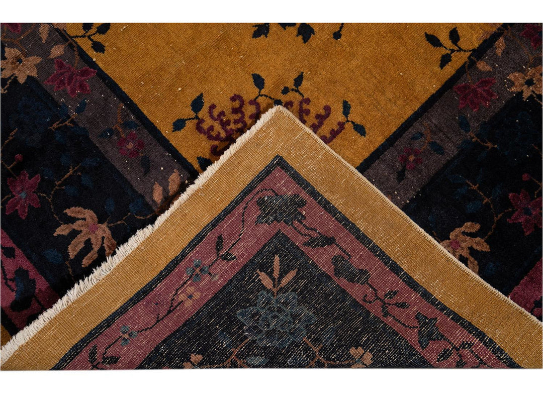 Antique Art Deco Chinese Rug 9 X 11