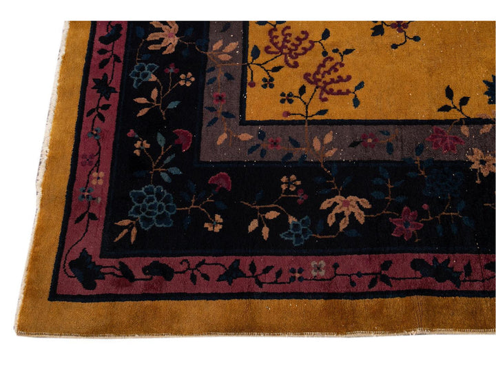 Antique Art Deco Chinese Rug 9 X 11