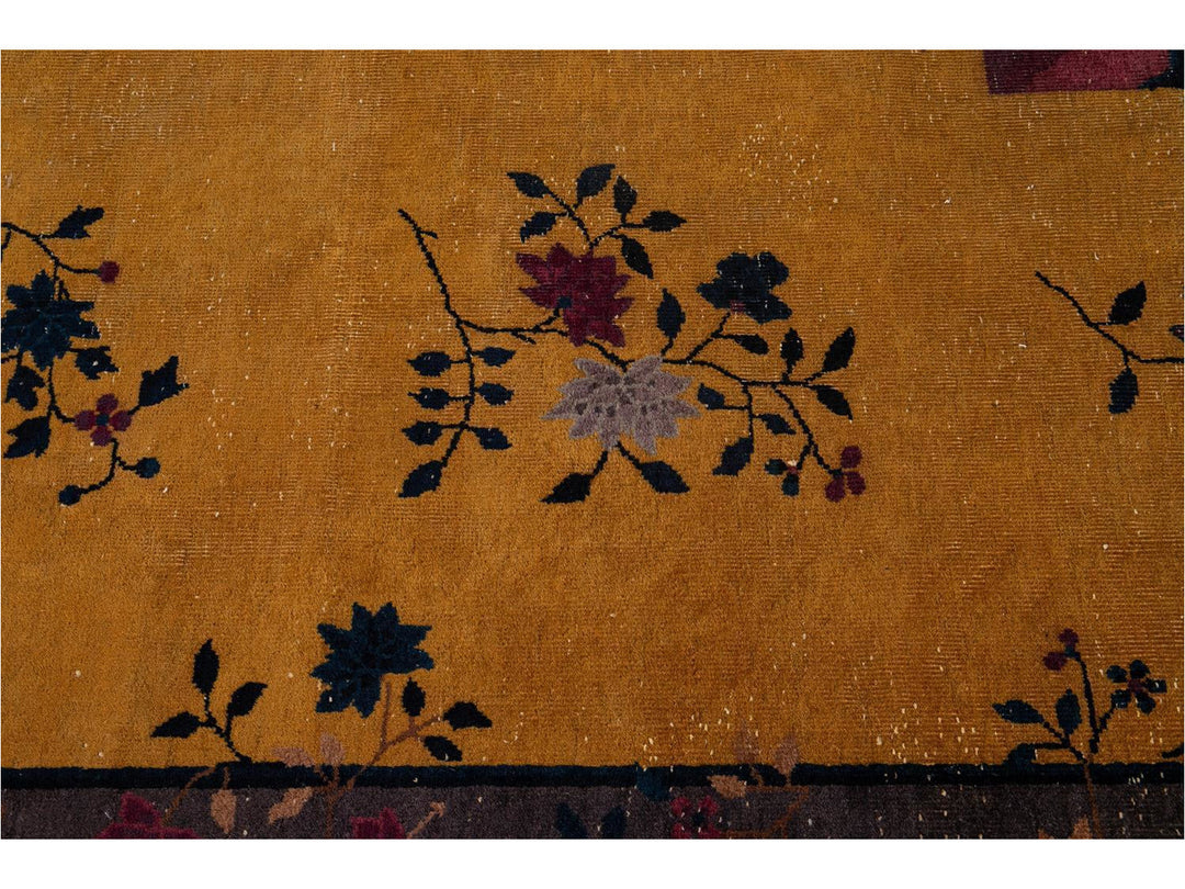 Antique Art Deco Chinese Rug 9 X 11