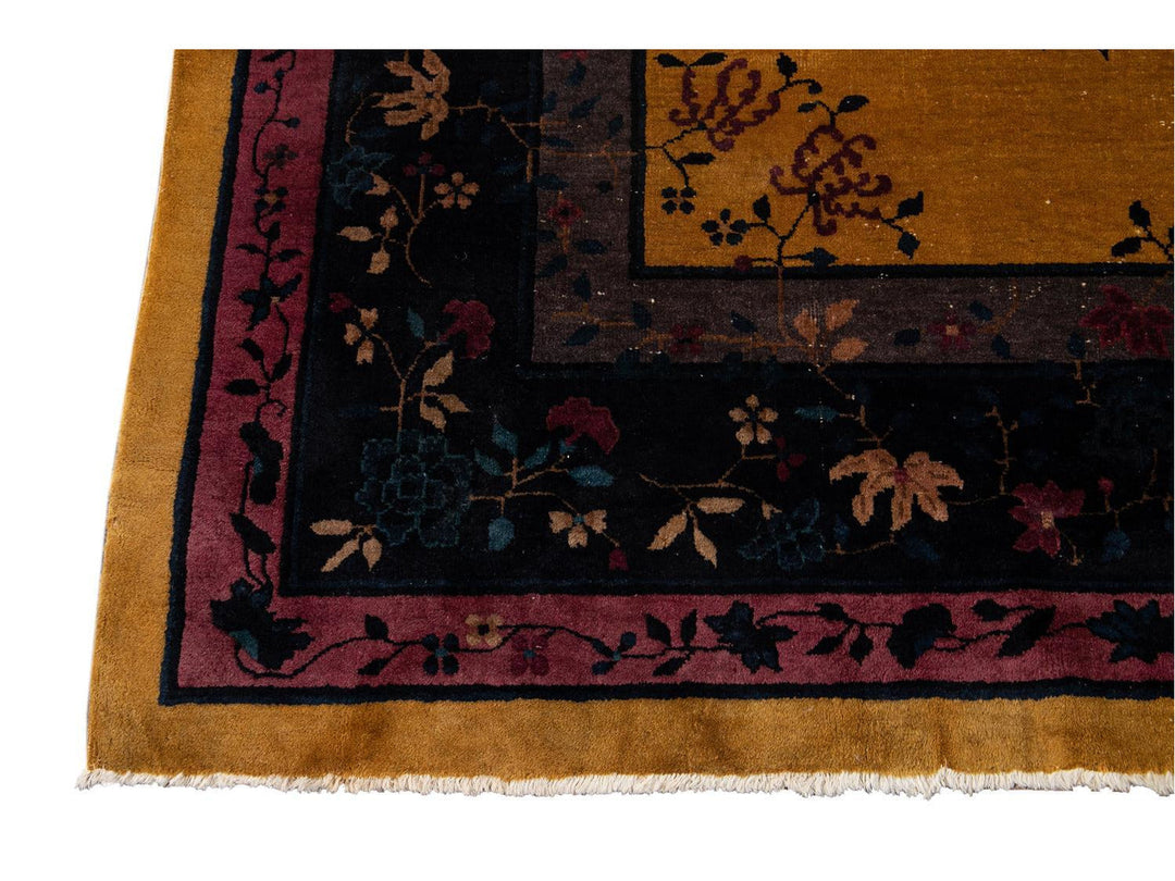 Antique Art Deco Chinese Rug 9 X 11