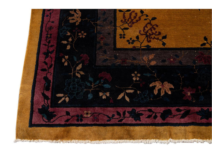 Antique Art Deco Chinese Rug 9 X 11