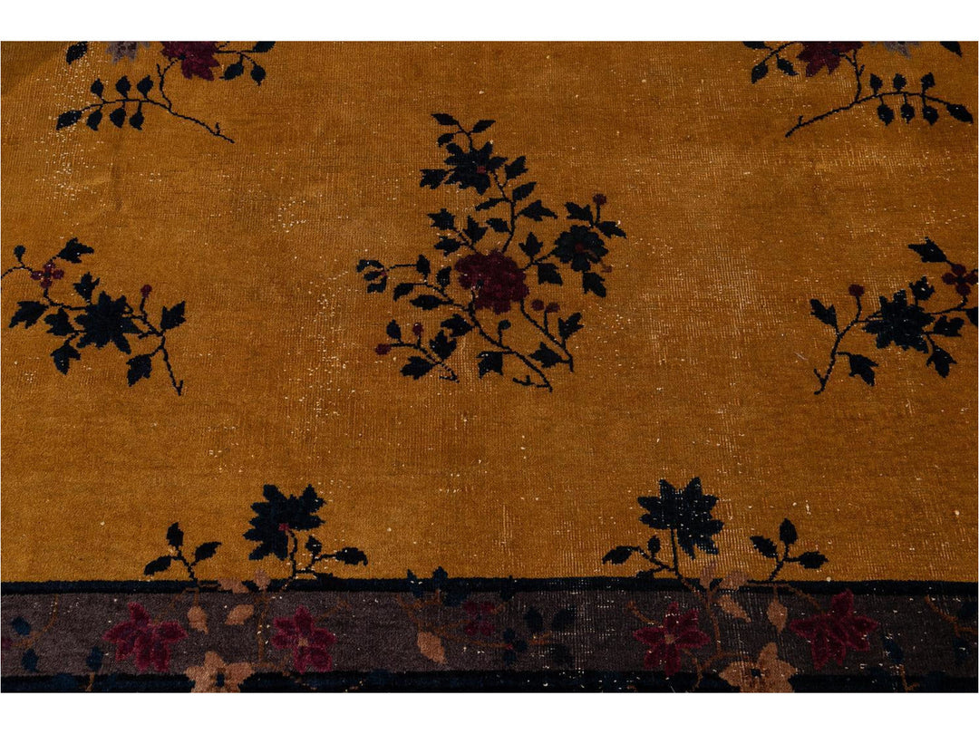 Antique Art Deco Chinese Rug 9 X 11