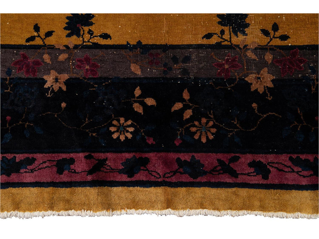 Antique Art Deco Chinese Rug 9 X 11