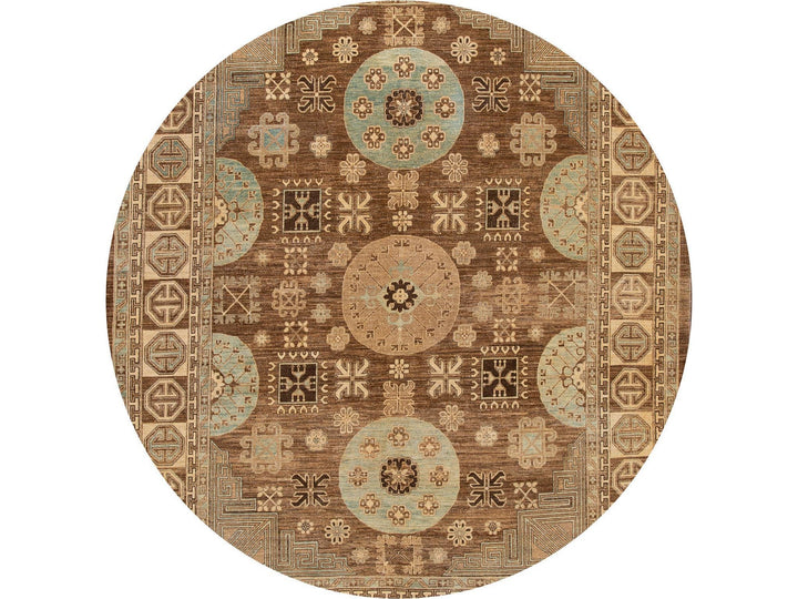 Modern Khotan Wool Rug 9 X 12