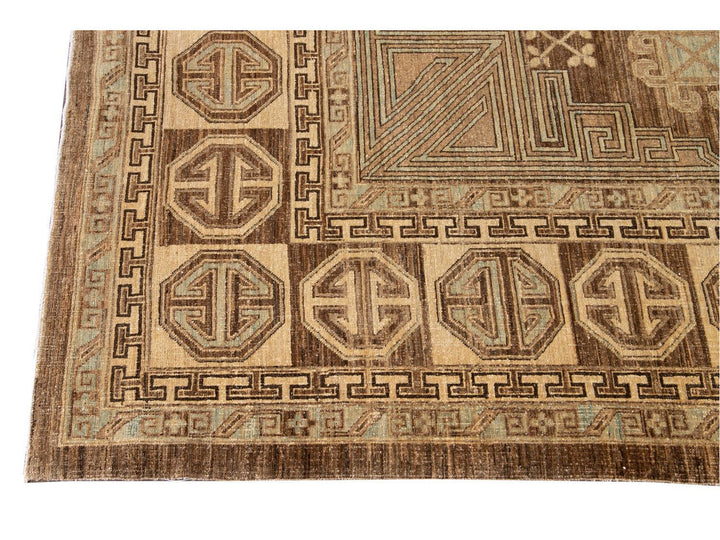 Modern Khotan Wool Rug 9 X 12
