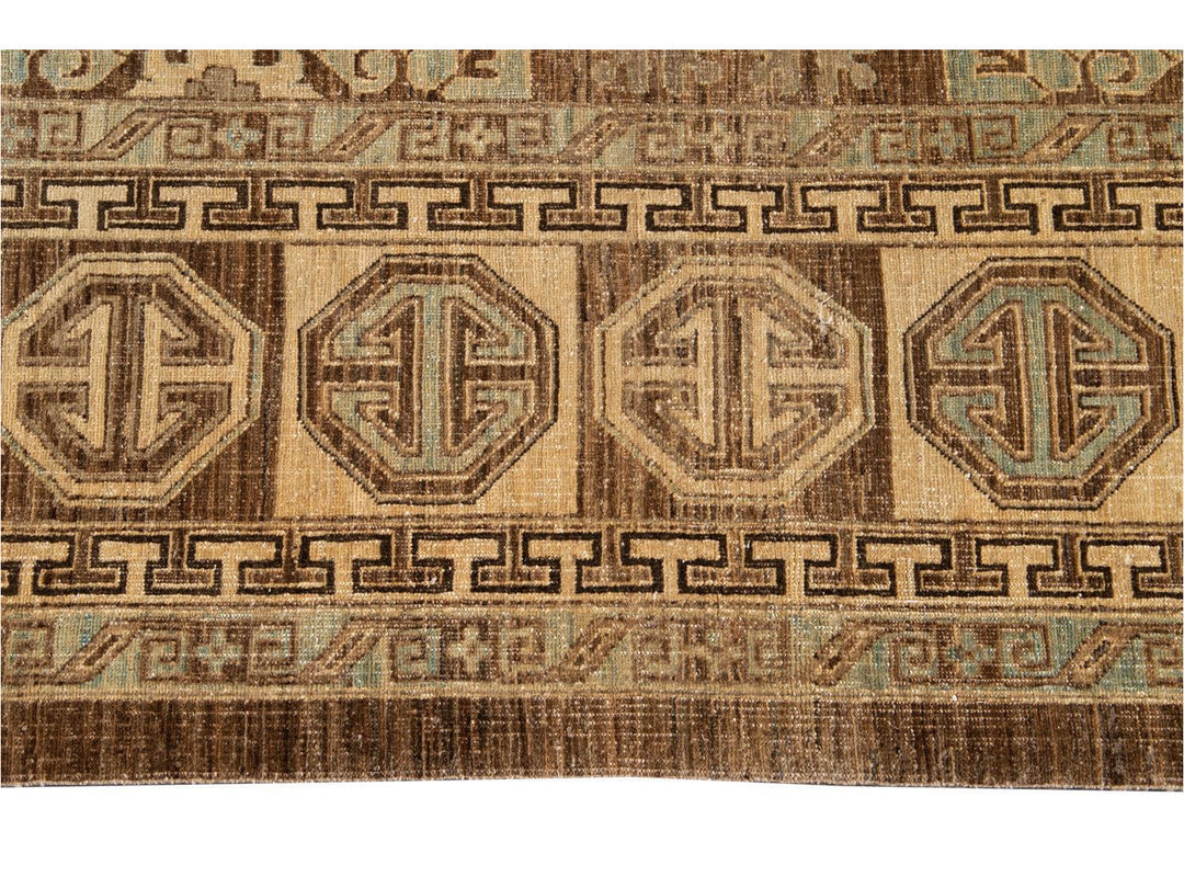 Modern Khotan Wool Rug 9 X 12
